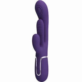 Pretty Love Shania Triple System Intimate Vibrator Purple Silicone USB