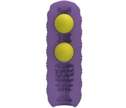 Pretty Love Twin Ball Intimate Machine Purple TPR Waterproof 19.5cm