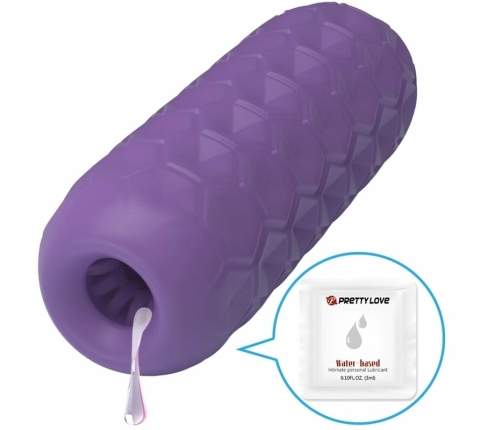 Pretty Love Twin Ball Intimate Machine Purple TPR Waterproof 19.5cm