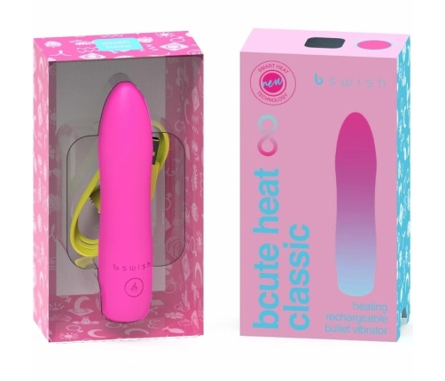 B Swish Bcute Infinite Heat Pink - Heated Silicone Compact Massager