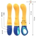 INTENSE Shaggy Yellow Curved G-Spot Vibrator Ergonomic Silicone Design