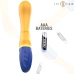 INTENSE Shaggy Yellow Curved G-Spot Vibrator Ergonomic Silicone Design