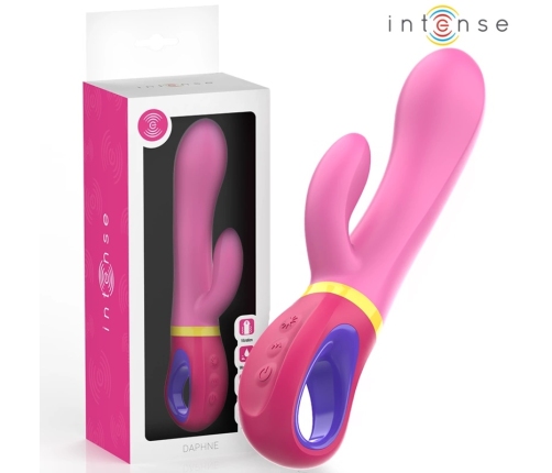 INTENSE Daphne Pink Dual-Action Silicone Rabbit with Multi-Mode Vibration