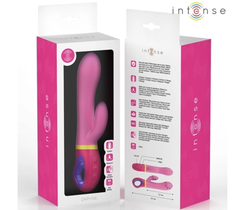INTENSE Daphne Pink Dual-Action Silicone Rabbit with Multi-Mode Vibration