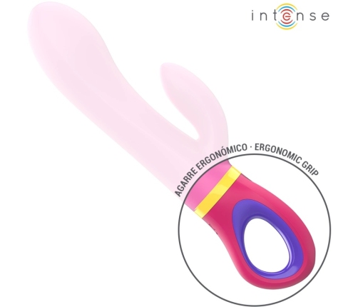 INTENSE Daphne Pink Dual-Action Silicone Rabbit with Multi-Mode Vibration