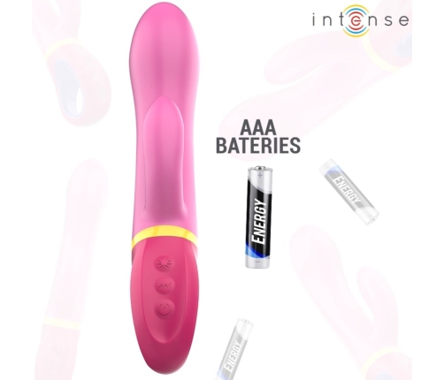 INTENSE Daphne Pink Dual-Action Silicone Rabbit with Multi-Mode Vibration