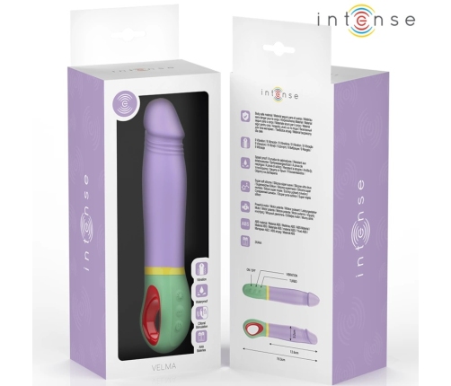 INTENSE Velma Classic Vibrator Purple - Waterproof Silicone, Multi-Speed