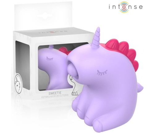 Intense Sweetie Unicorn Shape Tongue Stimulator Pink Silicone USB IPX7