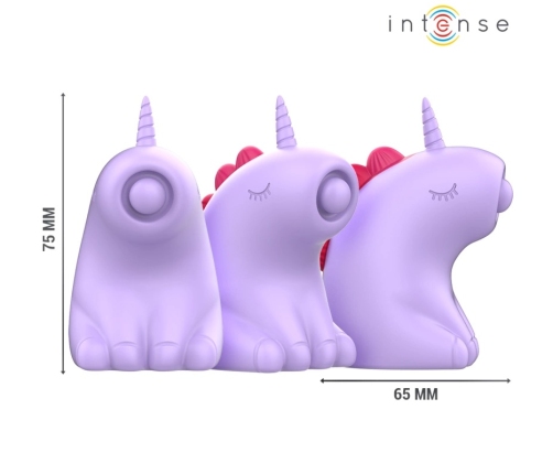Intense Sweetie Unicorn Shape Tongue Stimulator Pink Silicone USB IPX7