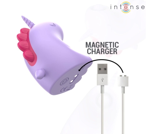 Intense Sweetie Unicorn Shape Tongue Stimulator Pink Silicone USB IPX7