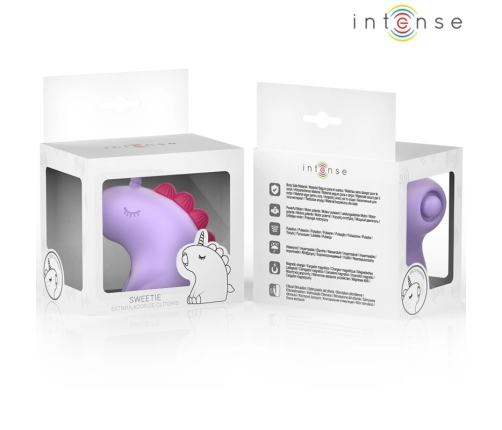 Intense Sweetie Unicorn Shape Tongue Stimulator Pink Silicone USB IPX7