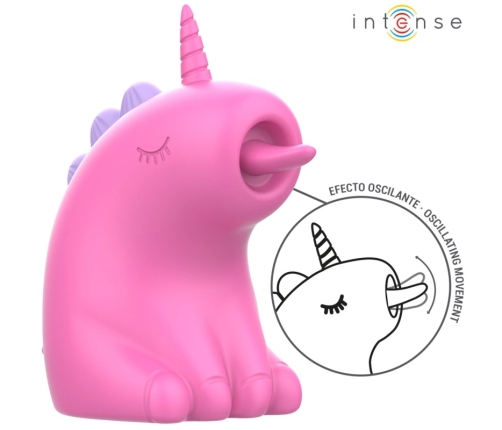 INTENSE Pinkie 360 Rotating Tongue System, Unicorn Design, Fuchsia, USB