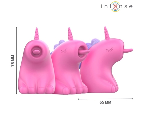 INTENSE Pinkie 360 Rotating Tongue System, Unicorn Design, Fuchsia, USB