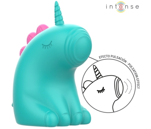 INTENSE Trixie Unicorn Tongue Tapping Stimulator Green Silicone IPX7