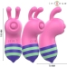 INTENSE Willie Bee-Shaped Pulsating Tongue Device, Pink-Green, USB, IPX7