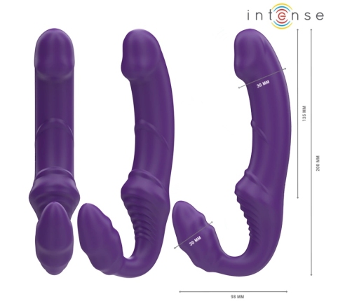 Intense JILL Double Stimulation Device 20 cm Purple Remote USB