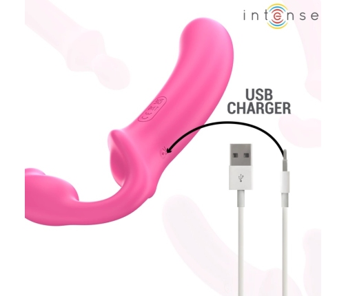 INTENSE AMY Dual Action Vibrating Device 20 cm Pink with Remote Control