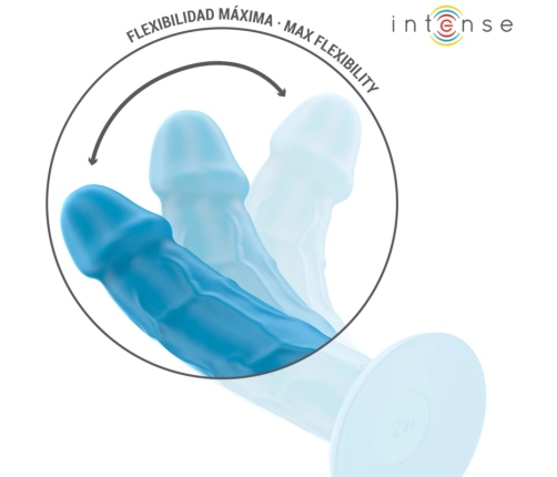 INTENSE - PHOEBE VIBRADOR REALÍSTICO 10 VIBRACIONES AZUL CONTROL REMOTO