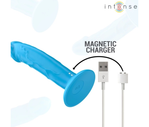 INTENSE - PHOEBE VIBRADOR REALÍSTICO 10 VIBRACIONES AZUL CONTROL REMOTO