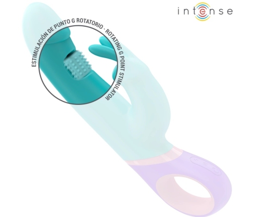 INTENSE Monica Blue Dual-Action Vibrator with Rotating Stimulation, 22.5cm