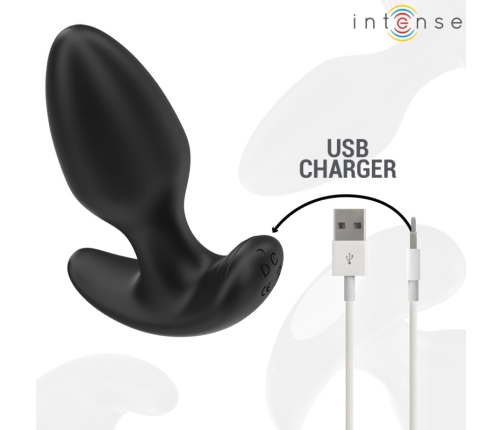 Intense Joey Wireless Anal Device 10 Vibration Modes Black Silicone 10cm