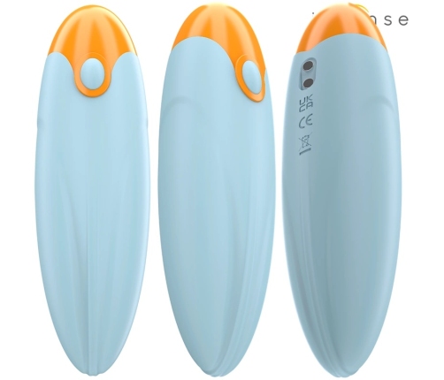 INTENSE Mike Vibrating Bullet Blue 10-Mode Compact Silicone 11cm