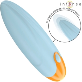 INTENSE Mike Vibrating Bullet Blue 10-Mode Compact Silicone 11cm INTENSE Mike Vibrating Bullet Blue 10-Mode Compact Silicone 11cm