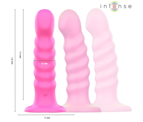 INTENSE Cindy Spiral Design Vibrator L Pink, 10 Modes, Remote Control