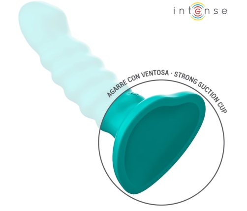 INTENSE Buffy Spiral Blue Mini Vibrating Device with Remote, 10 Modes, S Size