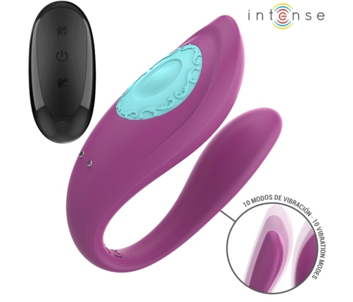 Intense Annie U-Shaped Intimate Device Purple Remote Control Silicone 9cm