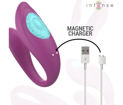 Intense Annie U-Shaped Intimate Device Purple Remote Control Silicone 9cm