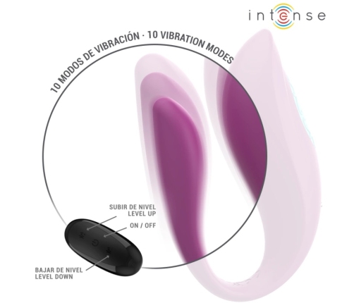 Intense Annie U-Shaped Intimate Device Purple Remote Control Silicone 9cm