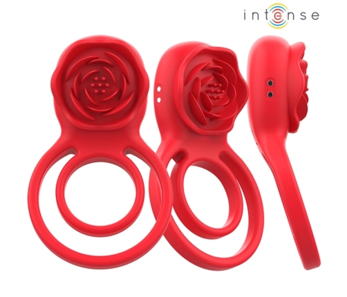 INTENSE GAIL Intimate Stimulator Rose Shape 10 Modes Red Remote Control