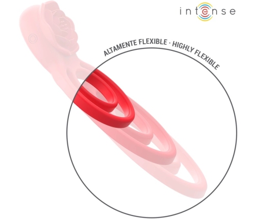 INTENSE GAIL Intimate Stimulator Rose Shape 10 Modes Red Remote Control