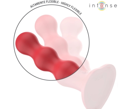 INTENSE Cody Red Wireless Vibrating Device with Suction Cup Silicone