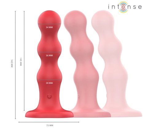 INTENSE Cody Red Wireless Vibrating Device with Suction Cup Silicone