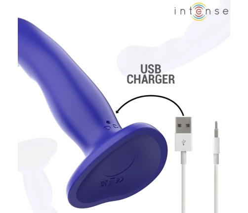 INTENSE Shorty Blue Remote-Controlled Vibrator with Suction Cup 16cm