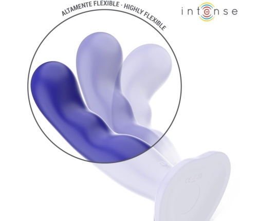 INTENSE Shorty Blue Remote-Controlled Vibrator with Suction Cup 16cm