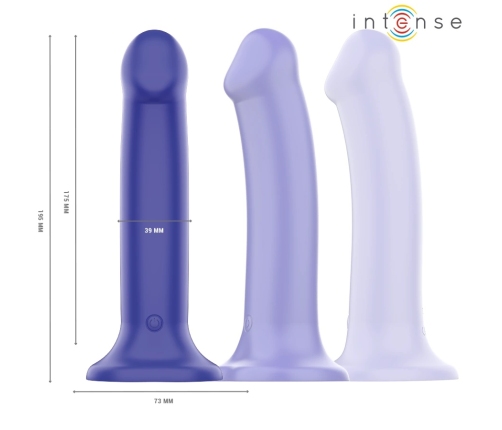 INTENSE Victoria Dark Blue 10-Mode Silicone Intimate Device with Remote Control