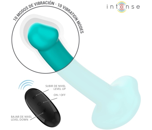 INTENSE Katie Blue Intimate Device with Suction Cup & Remote, 10 Modes
