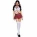 Leg Avenue Miss Collegiate Costume Red/White S/M - Classic School Style