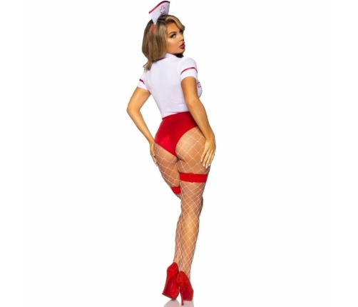 Leg Avenue Nurse Costume Red/White M - Strapless Bodysuit & Accessories