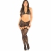 Leg Avenue Black Diamante Set - Top, Skirt & Stockings, One Size