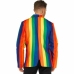 Leg Avenue Rainbow Blazer & Tie Set S - Colorful Carnival Style
