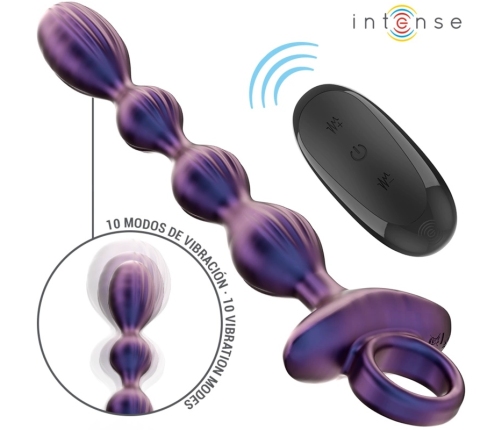 INTENSE Jackie Model 1 Vibrating Plug with Remote Control, Black, Silicone
