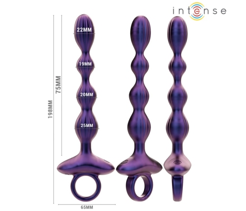 INTENSE Jackie Model 1 Vibrating Plug with Remote Control, Black, Silicone