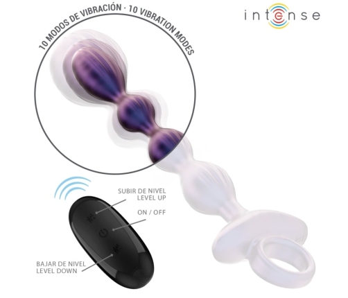 INTENSE Jackie Model 1 Vibrating Plug with Remote Control, Black, Silicone