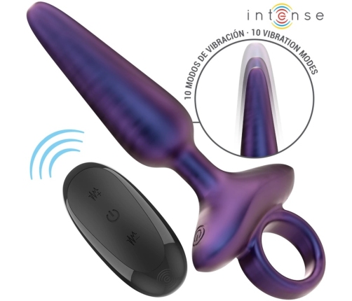 INTENSE Marlon Model 4 Vibrating Silicone Plug with Remote, Black