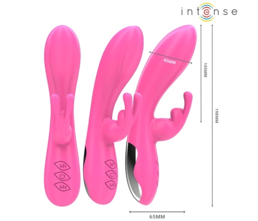 Intense Randall Pink Dual-Vibration Wellness Device, 10 Modes, Waterproof