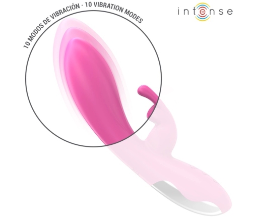 Intense Randall Pink Dual-Vibration Wellness Device, 10 Modes, Waterproof